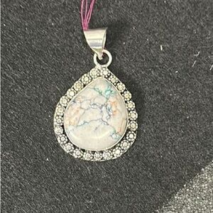 Elegant Silver Teardrop Pendant